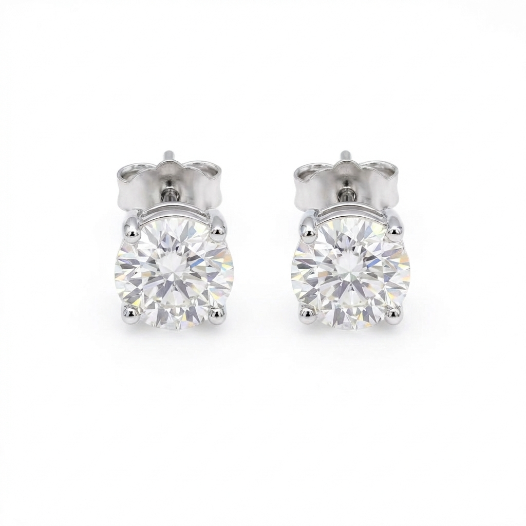 Moissanite Classic Stud Earrings