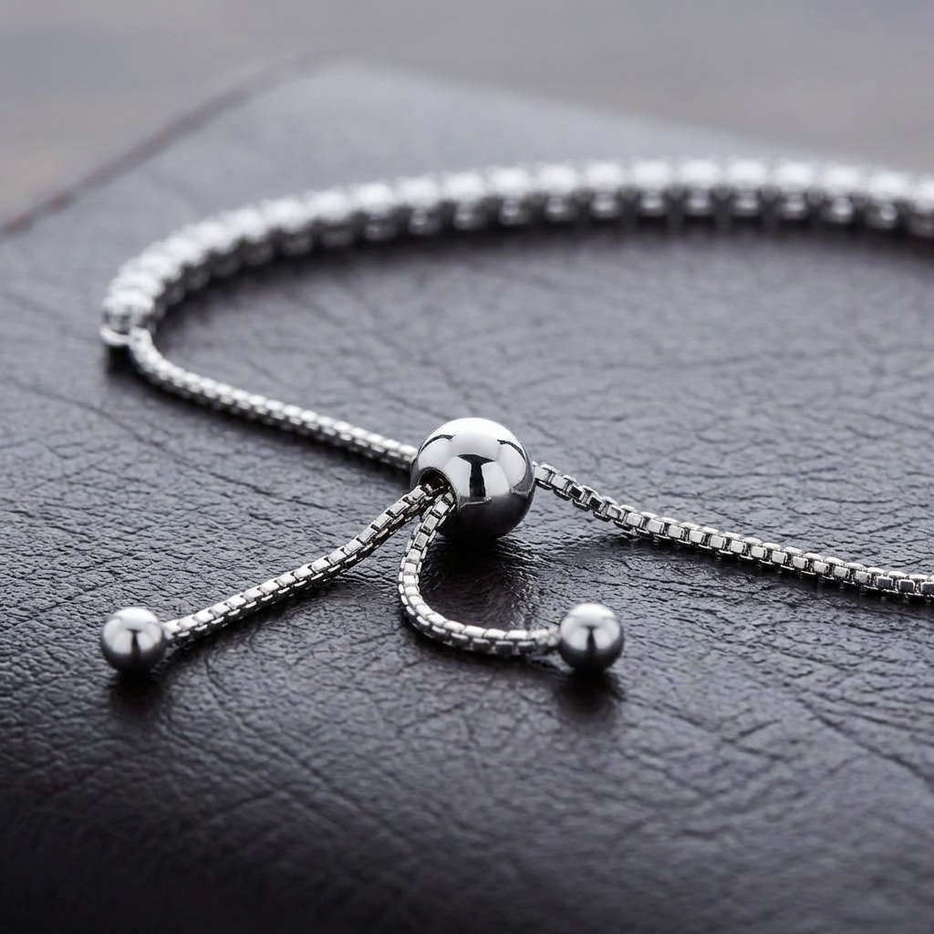 Moissanite Halo Station Bracelet